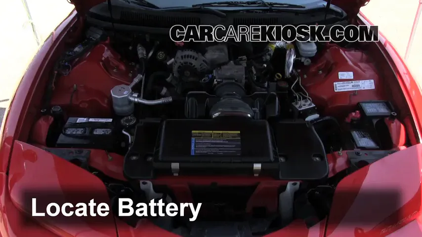 2001 Pontiac Firebird 3.8L V6 Convertible Battery Replace